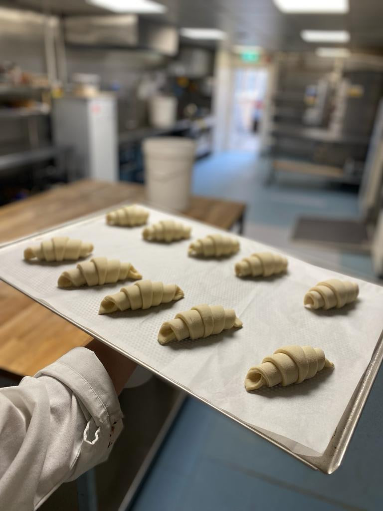 Sourdough croissant. Found at Four Bakery, Jersey –  Channel Islands.